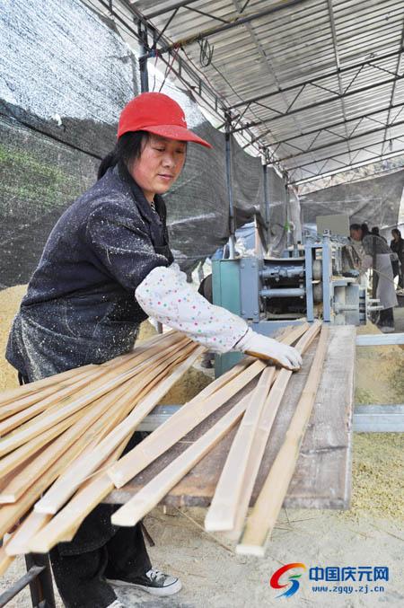 东部乡镇最大的竹木加工厂投产